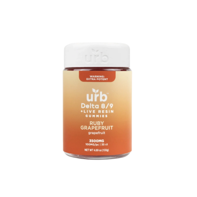 URB D8/9 LIVE RESIN 3500MG GUMMIES 100MG/PC 35CT JAR
