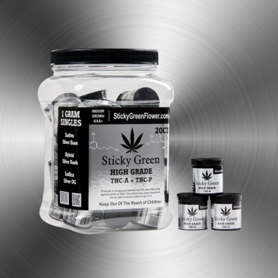 STICKY GREEN HIGH GRADE TA + TP 1GM FLOWER 20PK JAR