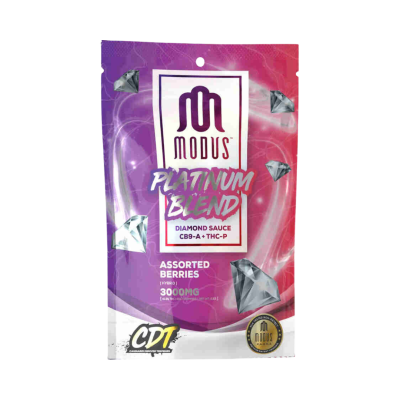 MODUS PLATINUM BLEND DIAMOND SAUCE 3000MG GUMMIES 150MG/PC 20CT BAG 1PK