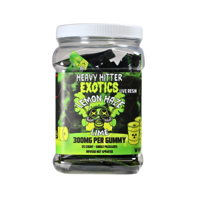 D8FLIGHT HEAVY HITTER EXOTICS 7500MG GUMMIES 300MG/PC 25CT JAR