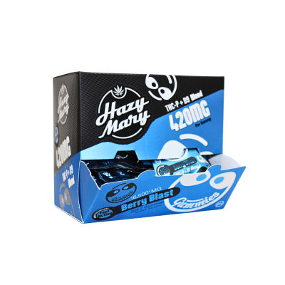 HAZY MARY TP + D9 BLEND 840MG GUMMIES 420MG/CT 2CT/PK 20PK DISPLAY