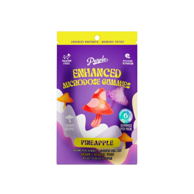 PURPLE 3000MG ENHANCED MICRODOSE GUMMIES 600MG/CT 5CT BAG