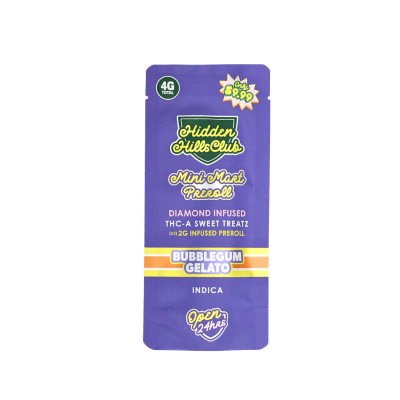 HIDDEN HILLS MINI MART 4GM TA SWEET TREATZ DIAMOND INFUSED PRE ROLL 2GM/CT 2CT/PK 10PK