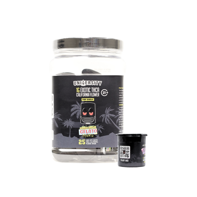 UNIVERSITY TOP SHELF 1GM EXOTIC TA FLOWER 25CT JAR