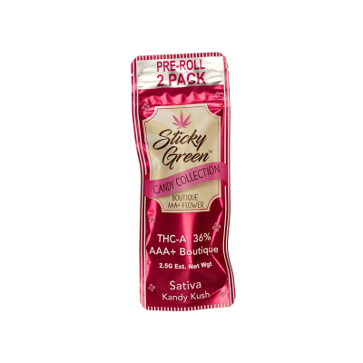 STICKY GREEN CANDY COLLECTION 2.5GM TA PREROLLS 1.25GM/CT 2CT/PK 10PK