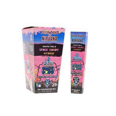PIXIE DUST x NIRVANA EXOTIC PUFF POPZ 2GM TA PRE ROLLS 2CT/PK 12PK