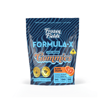 FROZEN FIELDS FORMULA-X 150MG THC GUMMIES 15MG/PC 5CT
