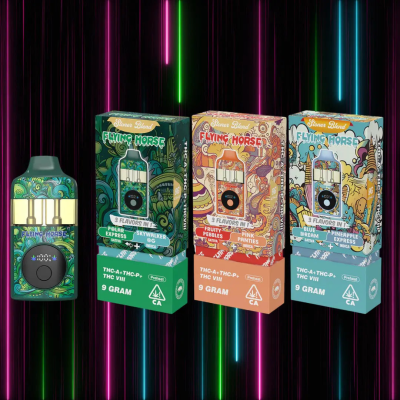FLYING HORSE 9GM THC-A 3 IN 1 FLAV DISPOSABLE