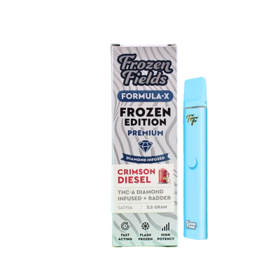FROZEN FIELDS FORMULA X 3.5GM FROZEN THC-A DIAMOND DISPOSABLE