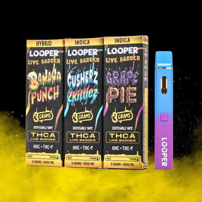 LOOPER LIVE BADDER 3GM THC-A DISPOSABLE