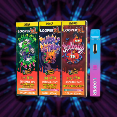 LOOPER XL SERIES 3GM THC-A LIVE RESIN DISPOSABLE
