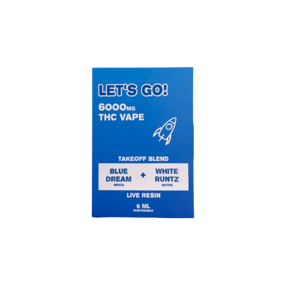 NYB LET'S GO THC TAKEOFF BLEND LIVE RESIN 6GM DISPOSABLE
