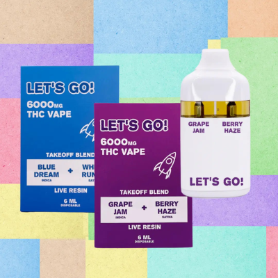 NYB LET'S GO THC TAKEOFF BLEND LIVE RESIN 6GM DISPOSABLE