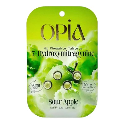 OPiA 7-OH Kratom Chewable Tablets, 20mg