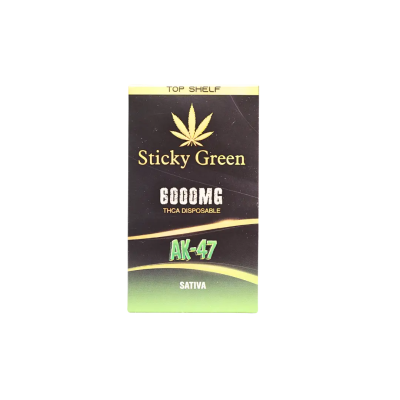 STICKY GREEN TOP SHELF 6GM THCA DISPOSABLE