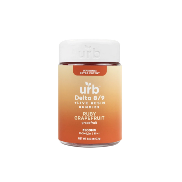 URB D8/9 LIVE RESIN 3500MG GUMMIES 100MG/PC 35CT JAR