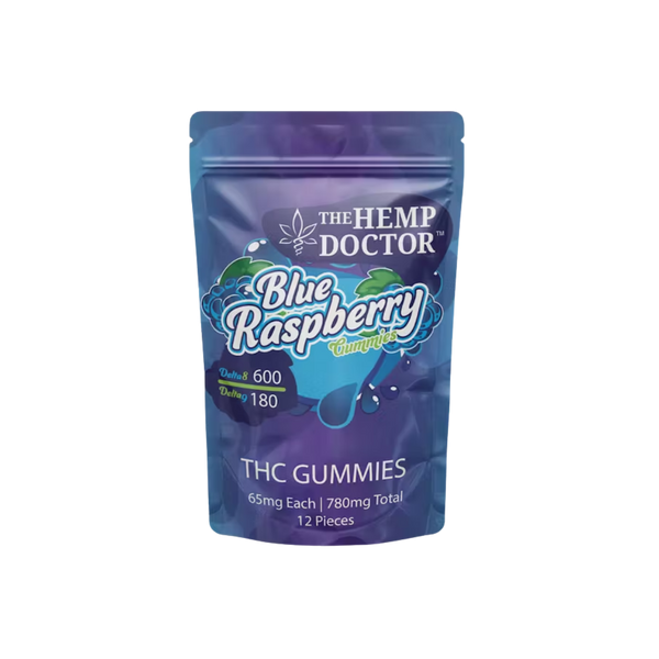 THE HEMP DOCTOR D8 D9 THC 780MG GUMMIES 65MG/CT 12CT POUCH