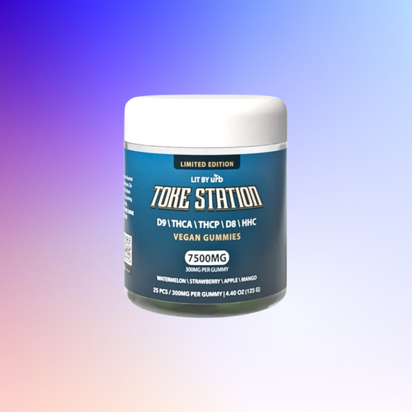 URB TOKE STATION 7500MG LIMITED EDITION GUMMIES 300MG/CT 25CT JAR