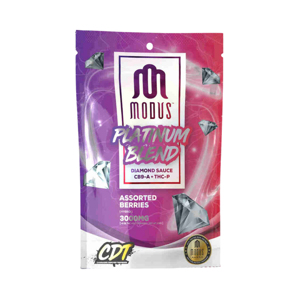 MODUS PLATINUM BLEND DIAMOND SAUCE 3000MG GUMMIES 150MG/PC 20CT BAG 1PK