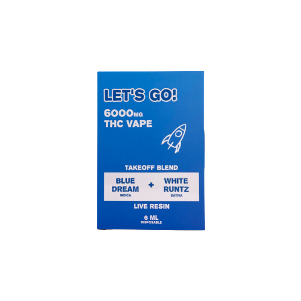 NYB LET'S GO THC TAKEOFF BLEND LIVE RESIN 6GM DISPOSABLE