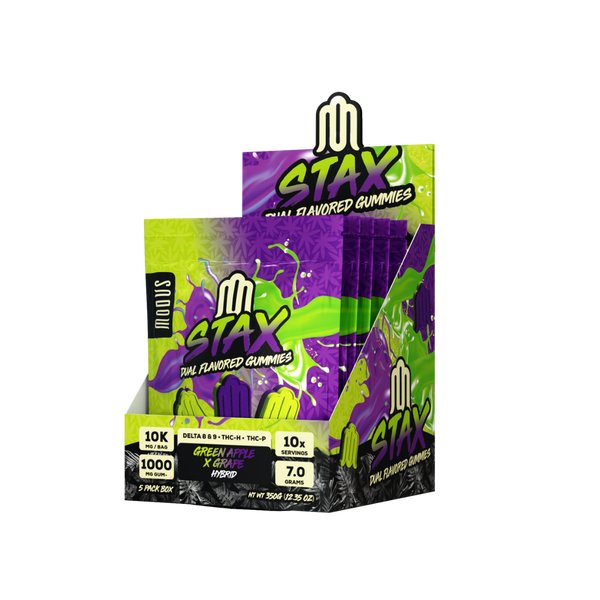 MODUS STAX DUAL FLAVORED 1000MG GUMMIES 10CT BAG