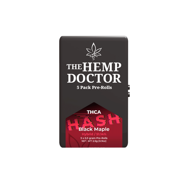 THE HEMP DOCTOR TA HASH 2.5GM PREROLLS 0.5GM/CT 5CT