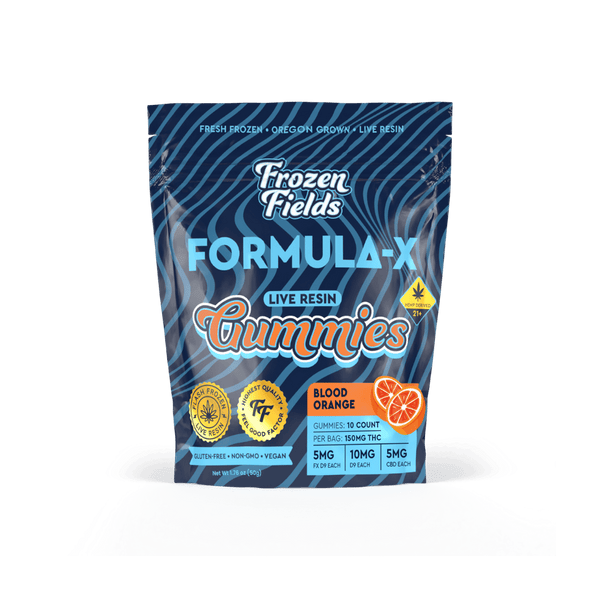 FROZEN FIELDS FORMULA-X 150MG THC GUMMIES 15MG/PC 5CT