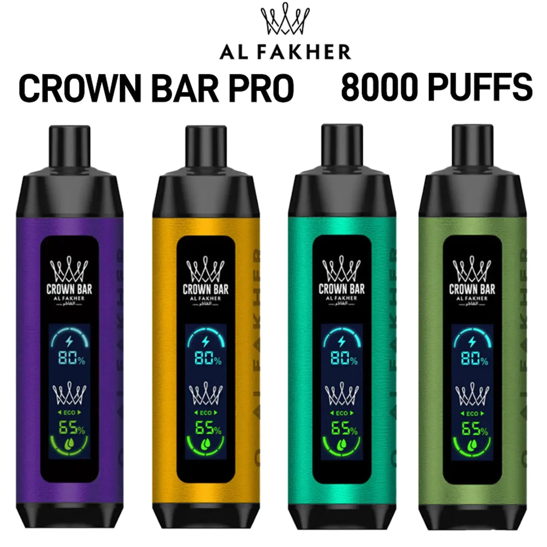 AL FAKHER CROWN BAR 8000 PRO DTL DISPOSABLE 5MG AL FAKHER