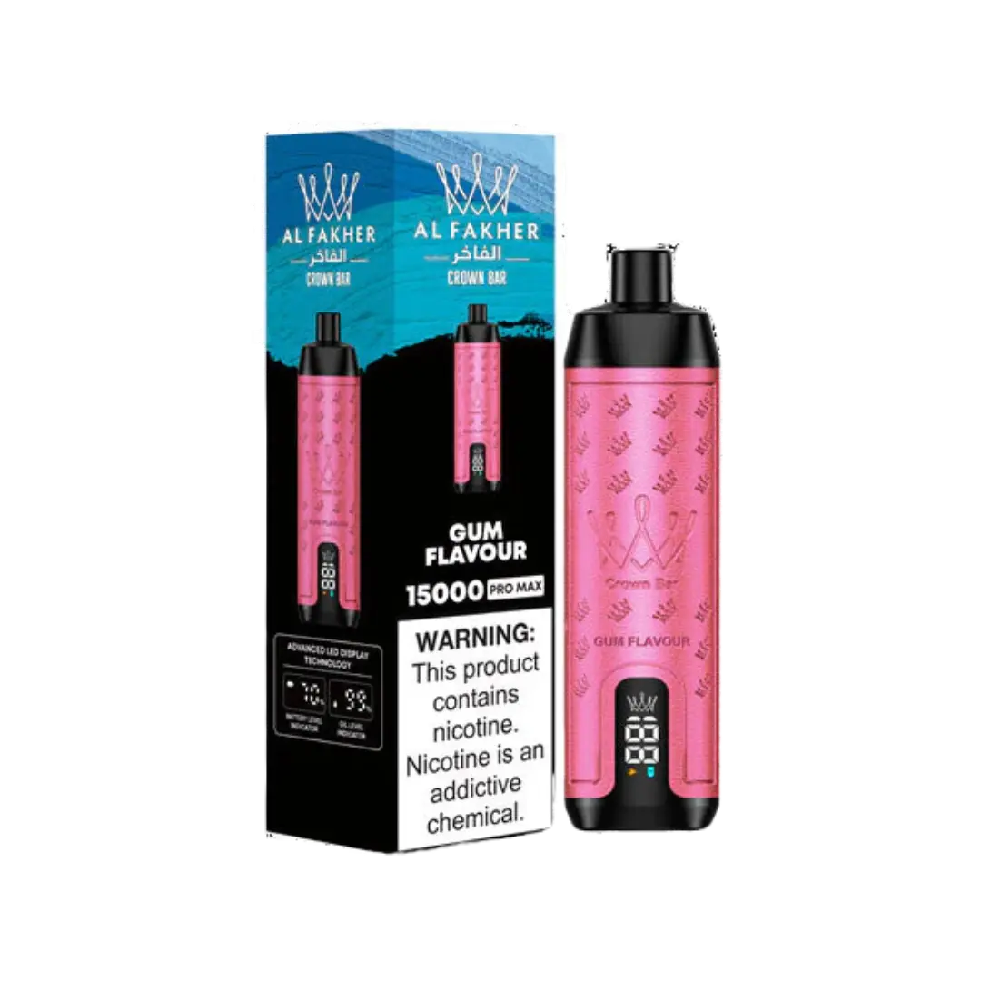 ALFAKHER CROWN BAR PRO MAX 15000 PUFFS DISPOSABLE AL FAKHER