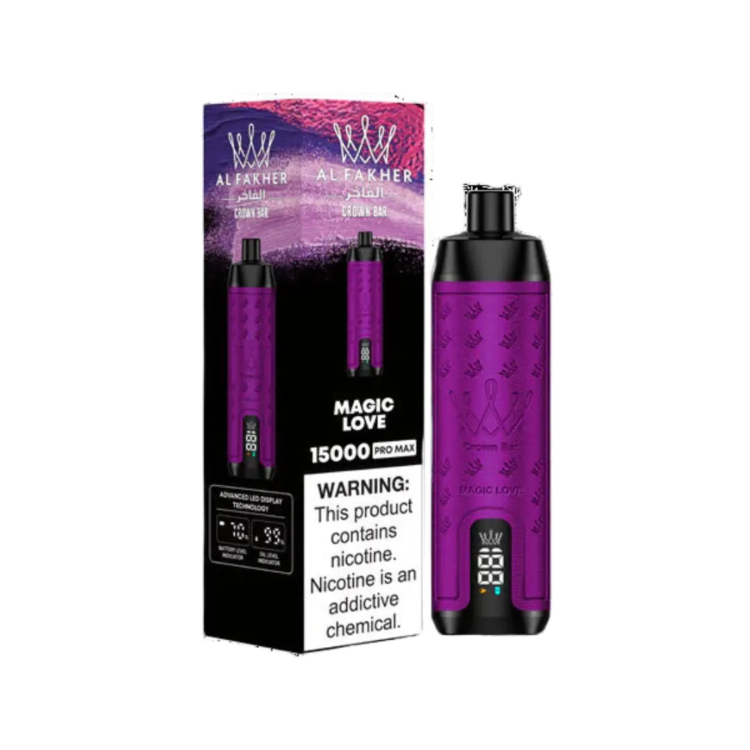 ALFAKHER CROWN BAR PRO MAX 15000 PUFFS DISPOSABLE AL FAKHER