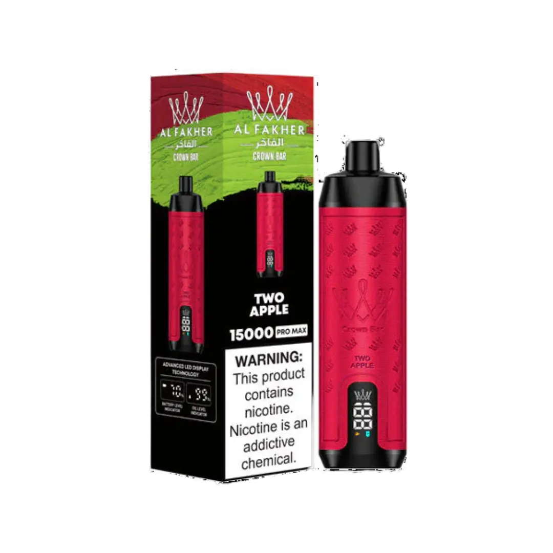 ALFAKHER CROWN BAR PRO MAX 15000 PUFFS DISPOSABLE AL FAKHER