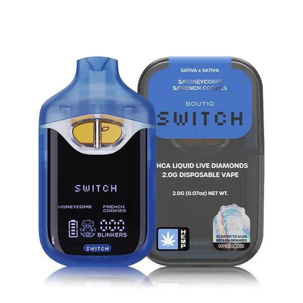 BOUTIQ SWITCH THCA LIQUID LIVE DIAMONDS 2G DISPOSABLE BOUTIQ