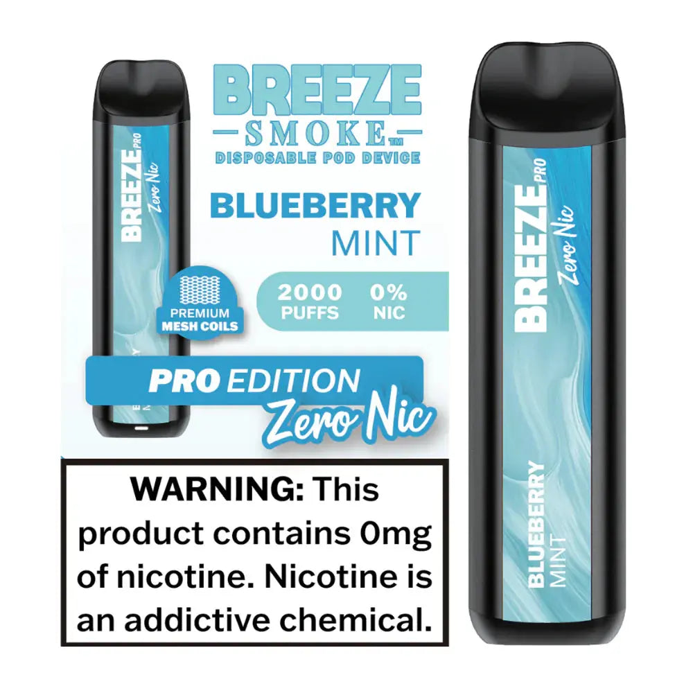 BREEZE PRO 0% NICOTINE DISPOSABLE VAPE BREEZE