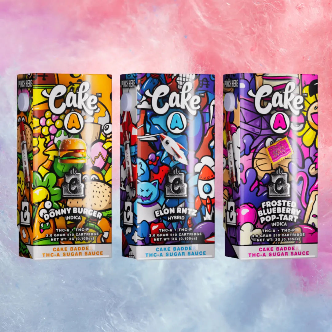 CAKE A SUGAR SAUCE BLEND 3GM THCA + THCP CAKE BADDER CART CAKE