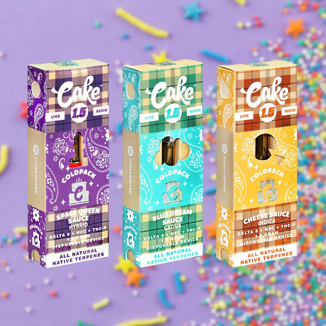 CAKE COLDPACK D8 LIVE RESIN 1.5GM DISPOSABLE CAKE