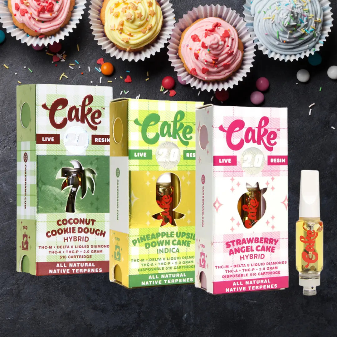 CAKE TKO LIVE RESIN 2GM THCA + THCP CART CAKE