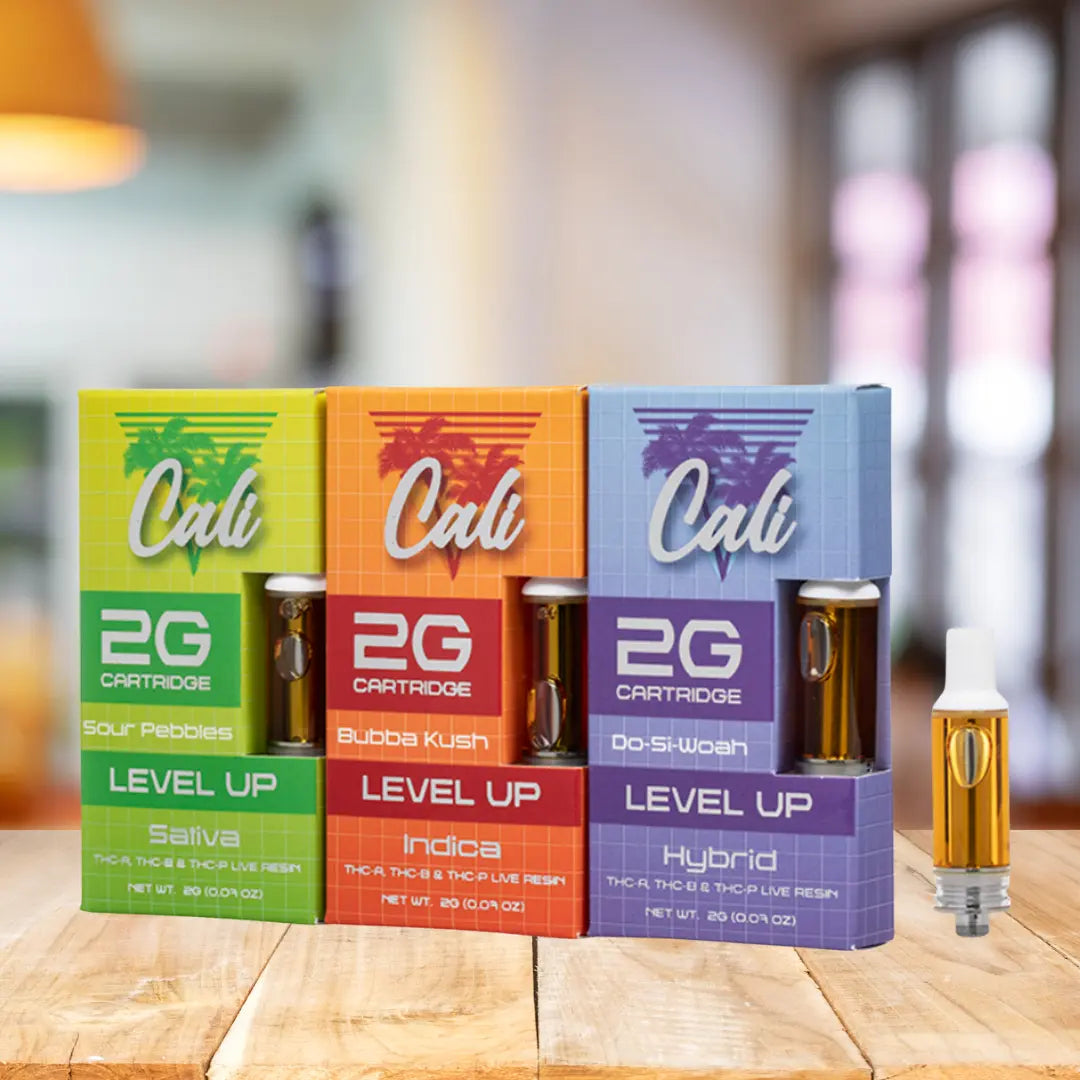 CALI LEVEL UP THC-A THC-B THC-P 2GM CARTS CALI