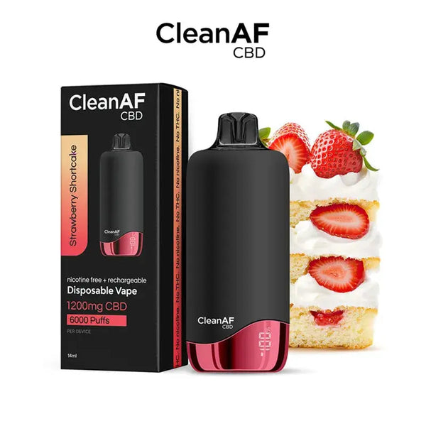 CLEANAF CBD 6000 PUFFS DISPOSABLE VAPE 1200MG CLEANAF