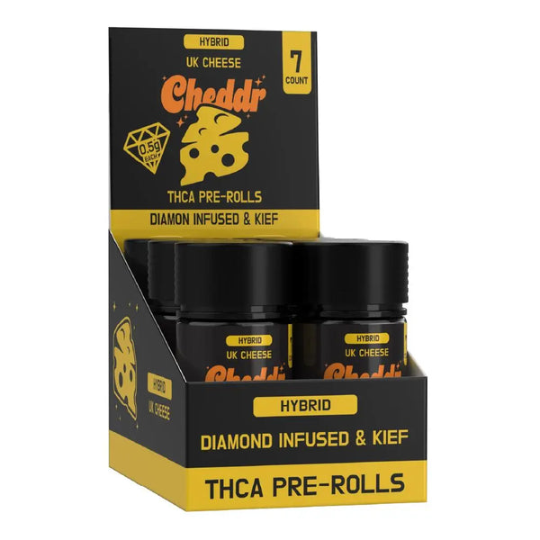 Cheddr Dog Walkers Kief Covered Prerolls, 7CT, 3.5 g Cheddr