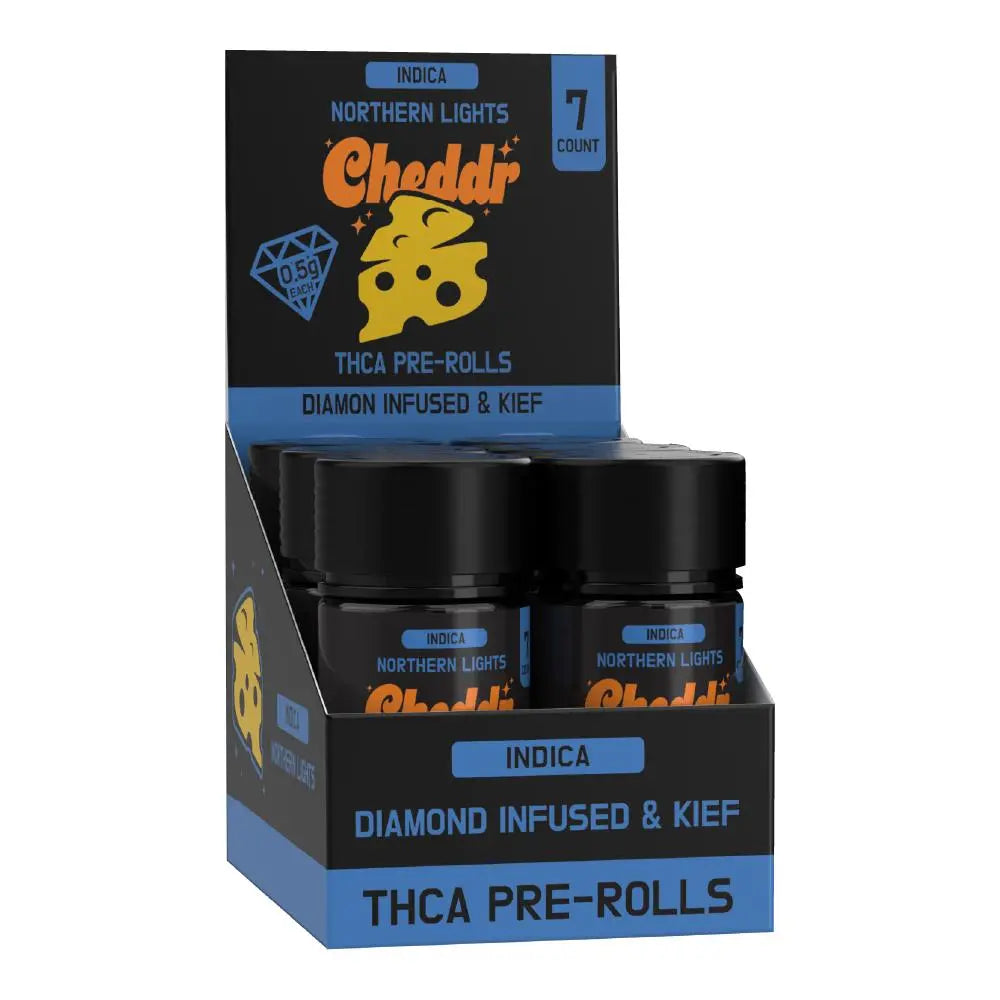 Cheddr Dog Walkers Kief Covered Prerolls, 7CT, 3.5 g Cheddr