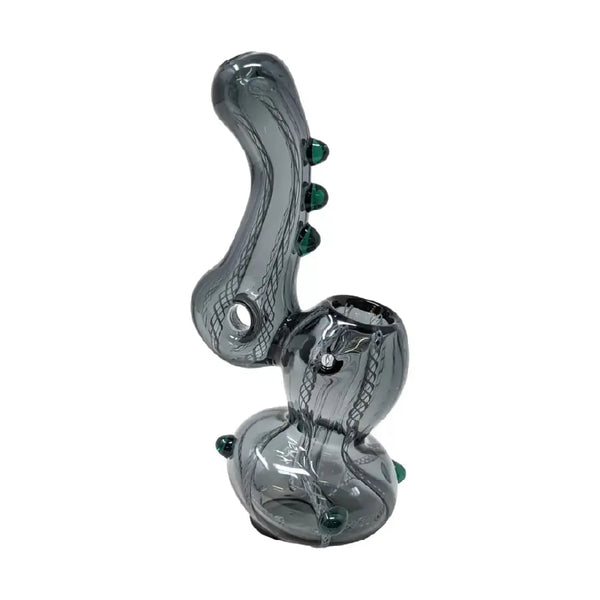 Colored Tube Twisted Art Donut Bubbler, 5.5in Charming Vape