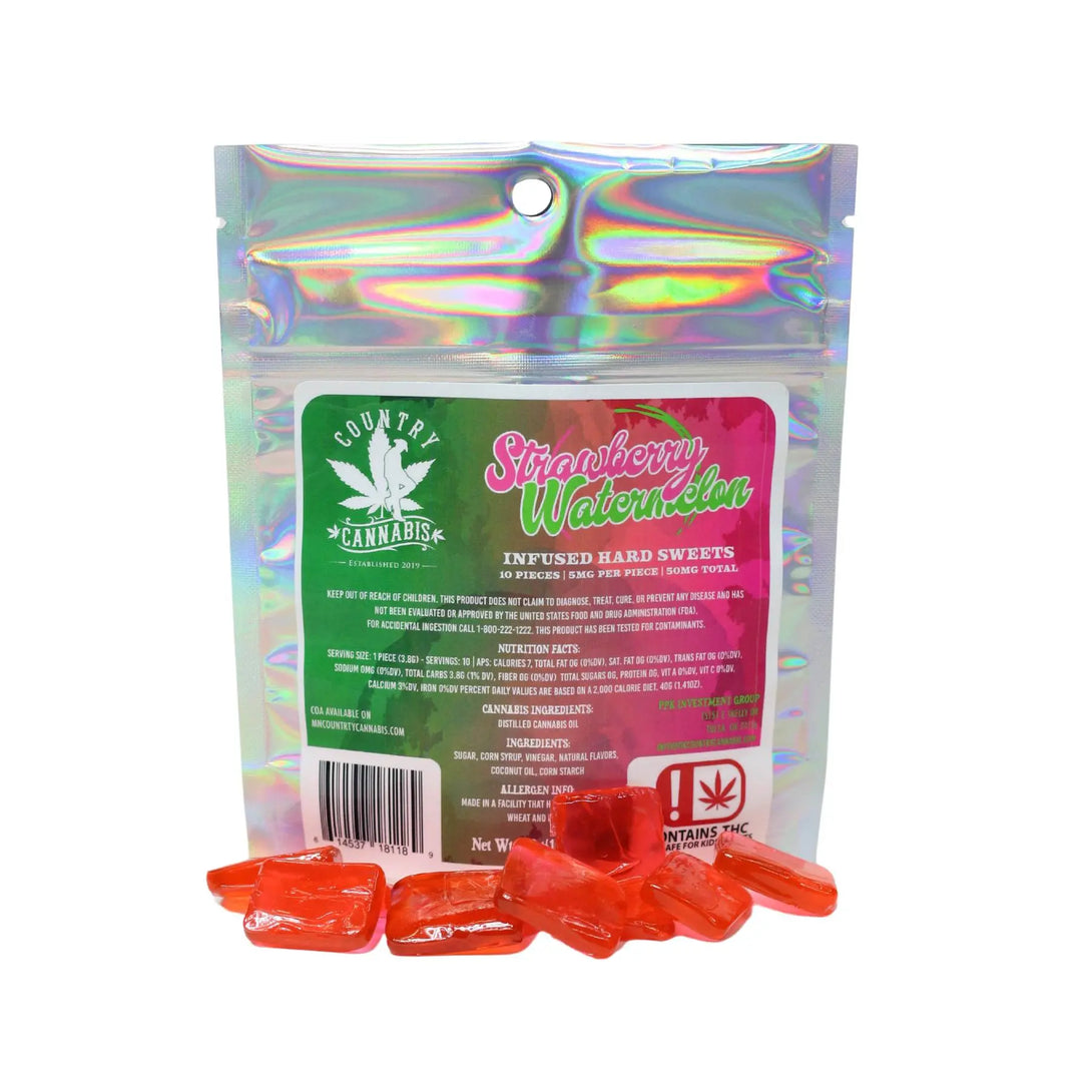 Country Cannabis D9 Hard Candy, 50 mg Country Cannabis