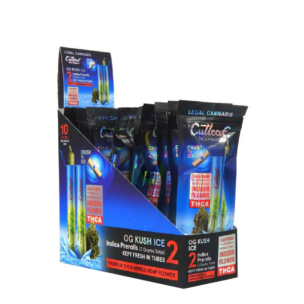Cutleaf Premium THCA + CBD + CBG Prerolls, 2CT, 2 g Cutleaf