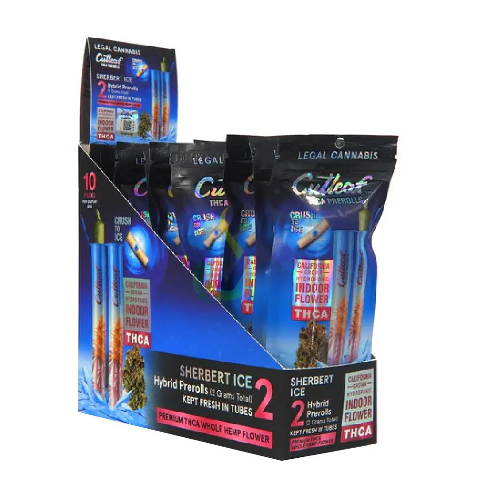 Cutleaf Premium THCA + CBD + CBG Prerolls, 2CT, 2 g Cutleaf