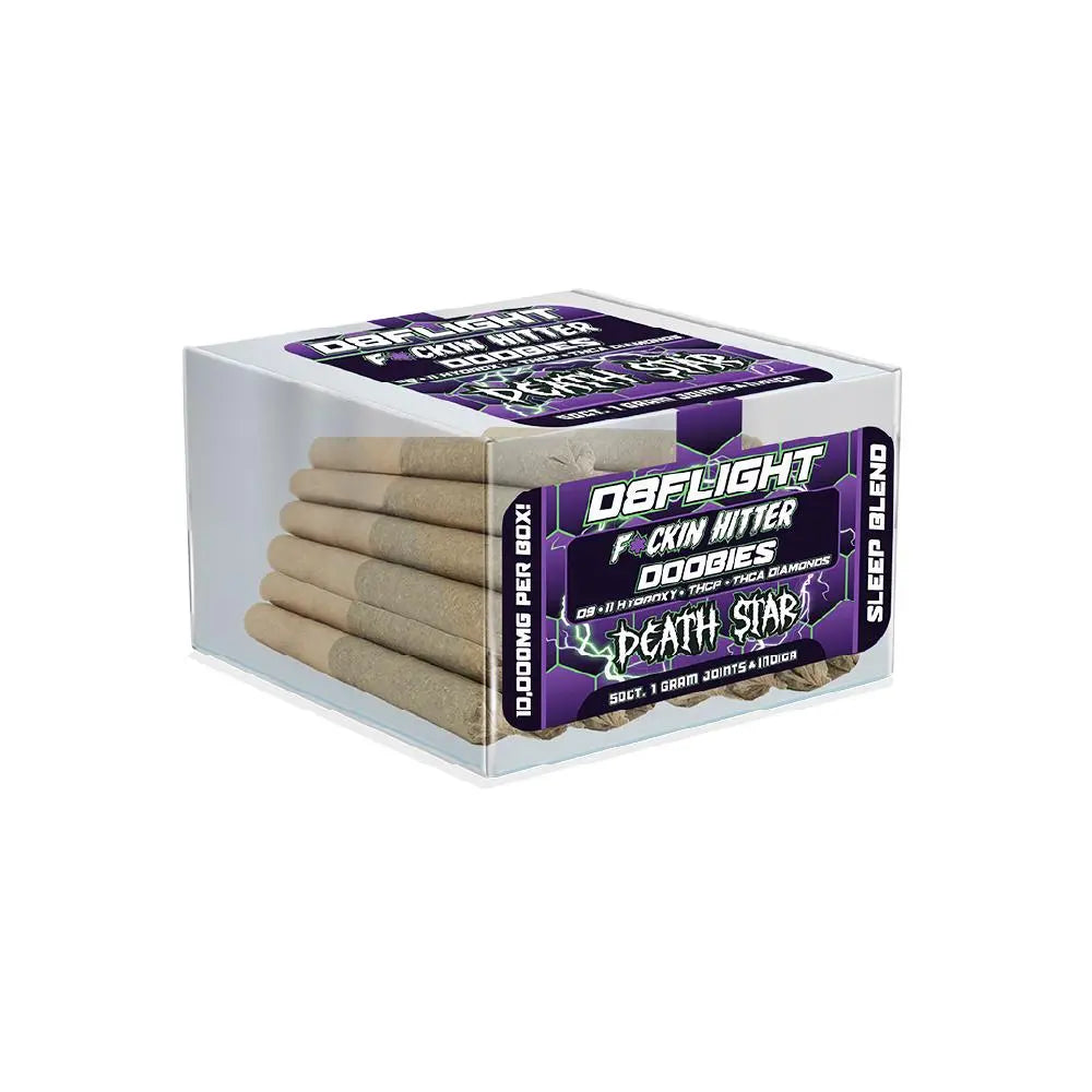 D8Flight F*ckin Hitter D9 + THCA Doobies, 200 mg D8Flight