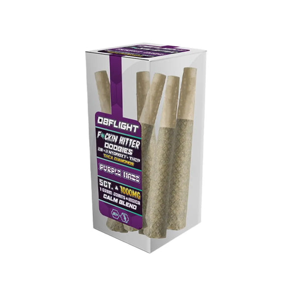 D8Flight F*ckin Hitter THCA + D9 Doobies, 5CT, 1000 mg D8Flight