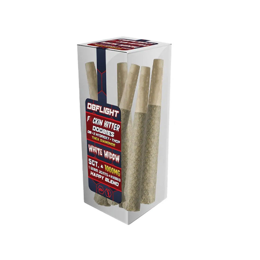 D8Flight F*ckin Hitter THCA + D9 Doobies, 5CT, 1000 mg D8Flight