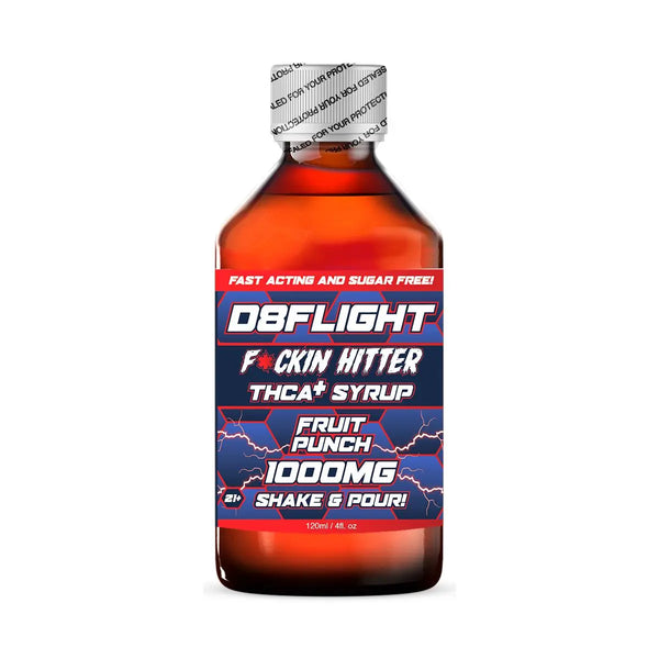 D8Flight F*ckin Hitter THCA+ Syrup, 1000 mg D8Flight