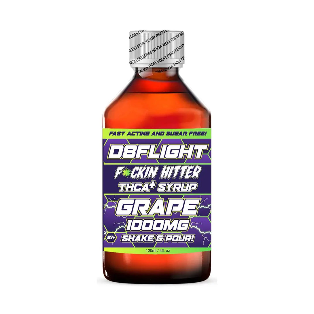 D8Flight F*ckin Hitter THCA+ Syrup, 1000 mg D8Flight