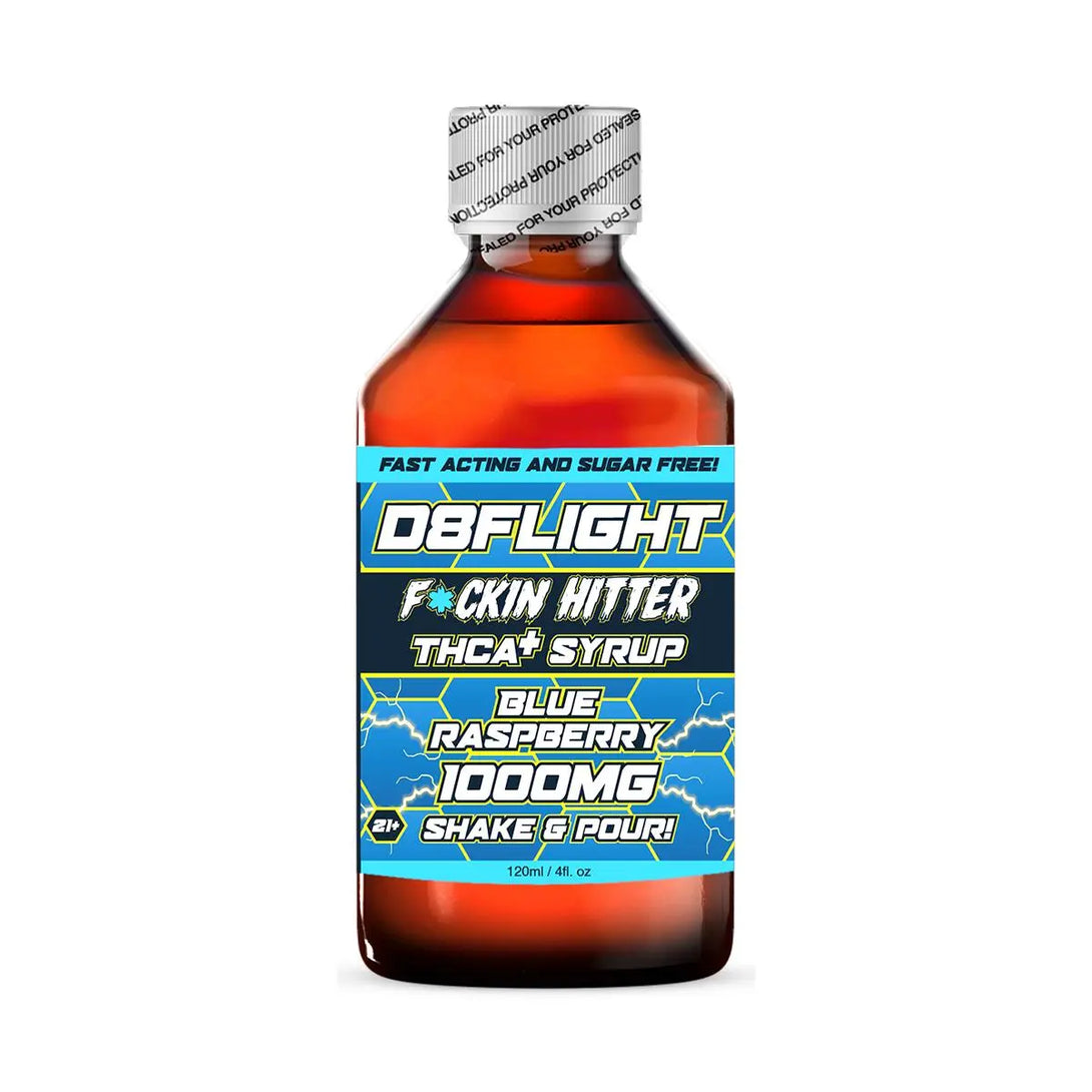 D8Flight F*ckin Hitter THCA+ Syrup, 1000 mg D8Flight